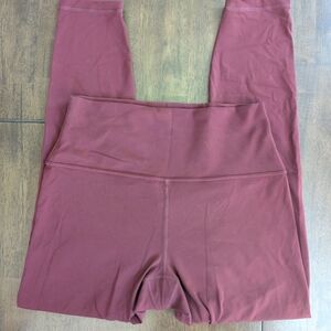 CRZ YOGA Women's Leggings in Burgundy